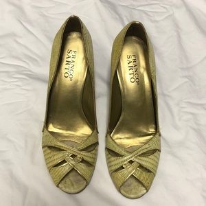 Franco Sarto open toe pumps